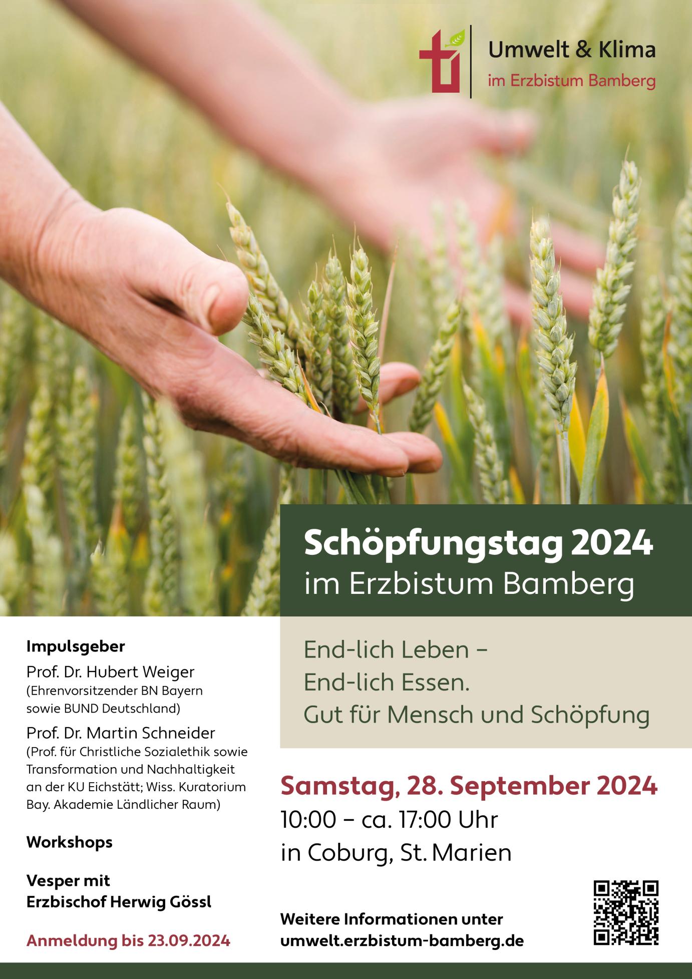 Plakat zum Schöpfungstag 2024